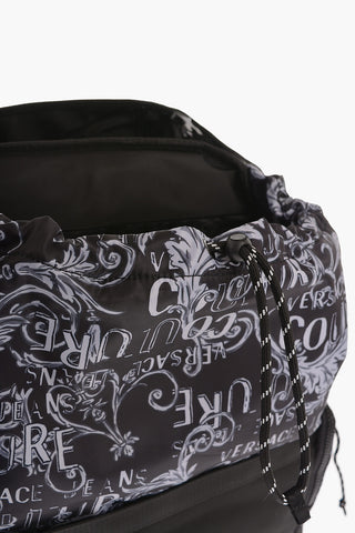 JEANS COUTURE Multi-Pocket Backpack with Repeated Logo