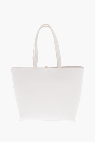 JEANS COUTURE Saffiano Faux Leather RANGE A THELMA Maxi Tote Bag with Embellished Baroque Print Neckerchief
