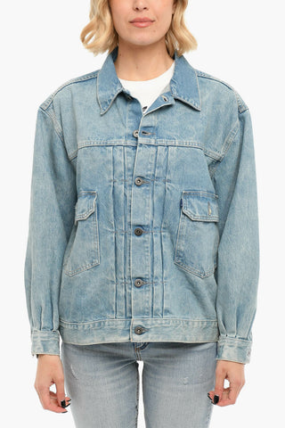 Giubbotto In Jeans Sfoderato