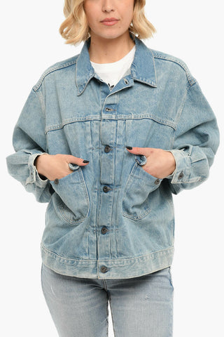 Giubbotto In Jeans Sfoderato