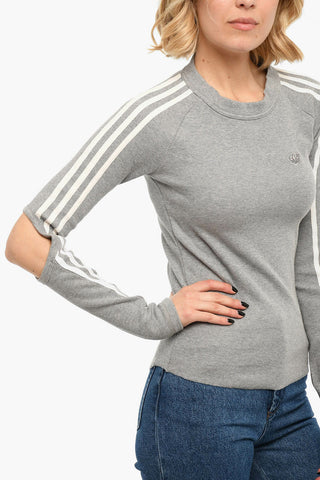 T-shirt A Maniche Lunghe WAFFLE Con Cutouts