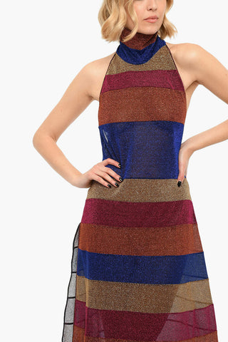Lurex LUMIERE Maxi Dress With Halter Neckline