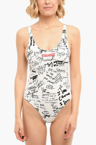 Logo-printed One-piece Swimsuit
