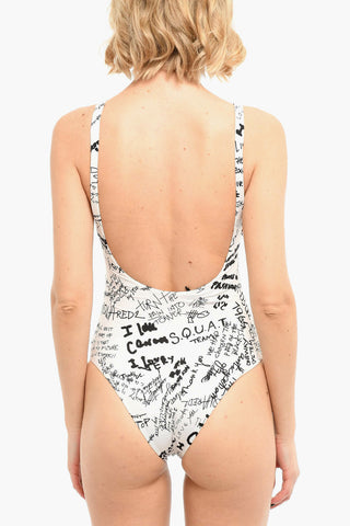 Logo-printed One-piece Swimsuit