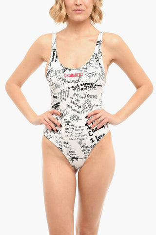 Logo-printed One-piece Swimsuit