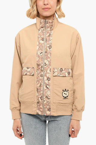 LIBERTY Floaral Print Reversible Windbreaker