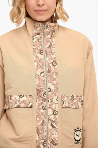 LIBERTY Floaral Print Reversible Windbreaker