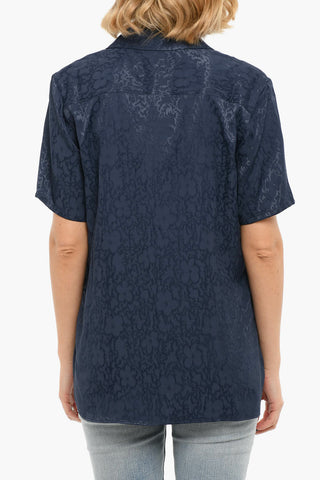 Camicia A Maniche Corte Con Collo Hawaiiano