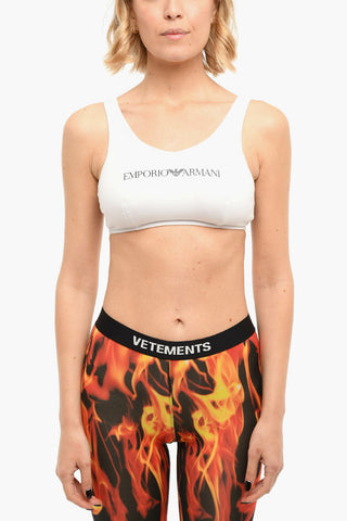 EMPORIO Cotton Active Top with Logo Print