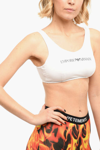 EMPORIO Cotton Active Top with Logo Print