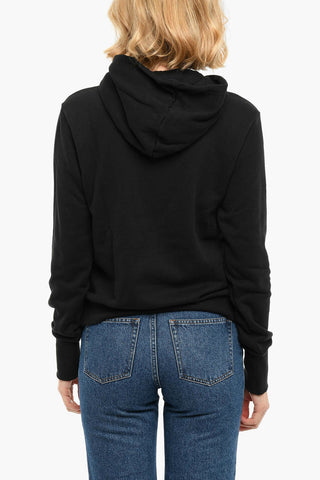 Embroidered Logo Brushed Cotton Hoodie