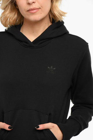 Embroidered Logo Brushed Cotton Hoodie