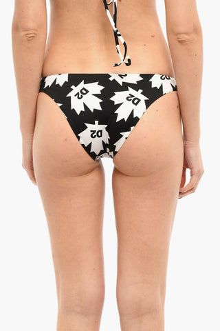 Allover Logo Print Bikini Bottom
