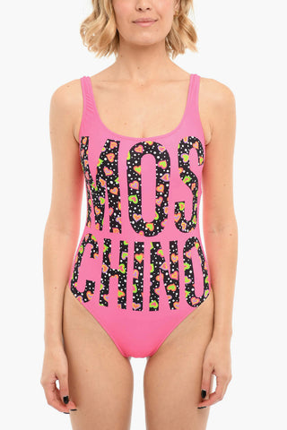 SWIM One-piece Swimsuit with Logo Print