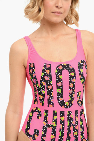 SWIM One-piece Swimsuit with Logo Print