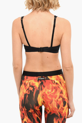 EMPORIO Logo Print Triangle Bralette