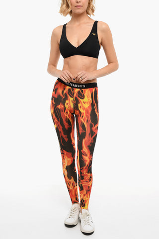 EMPORIO Logo Print Triangle Bralette