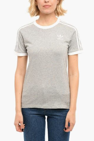 T-shirt A Maniche Corte 3 STRIPES Girocollo Con Logo Ricamato