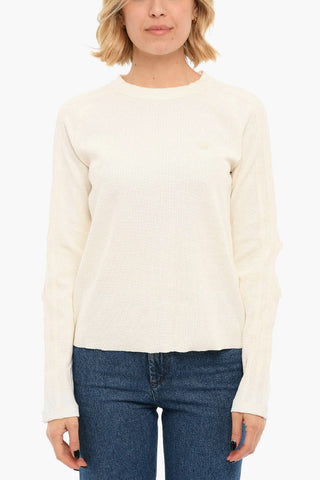 T-shirt A Maniche Lunghe WAFFLE Con Cutouts