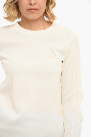 T-shirt A Maniche Lunghe WAFFLE Con Cutouts