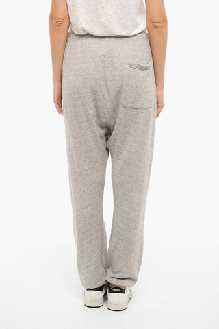 Joggers SHREDDED KNEE DROPPED CROTCH In Cotone Garzato