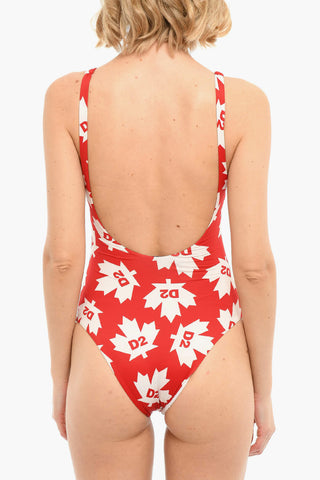 Costume Intero con Stampa Logo