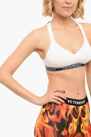 EMPORIO Padded Bralette With Logoed Elastic