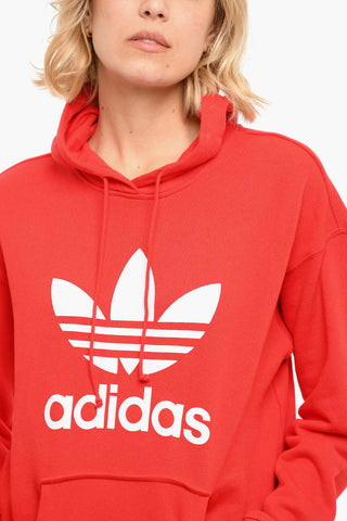 Printed Logo Brushed Cotton Hoodie
