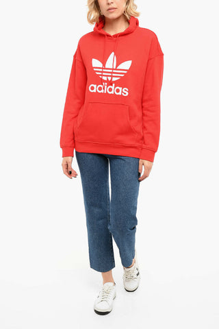 Printed Logo Brushed Cotton Hoodie
