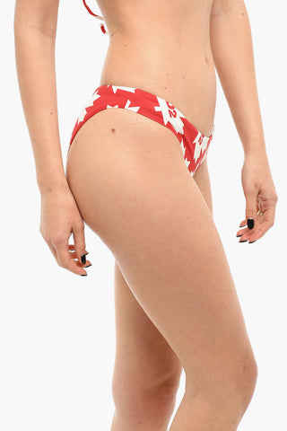 Slip Bikini con Motivo Monogram Allover