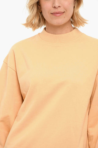 Brushed Cotton Crewneck Sweatshirt