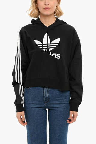 Printed Logo Brushed Cotton Hoodie