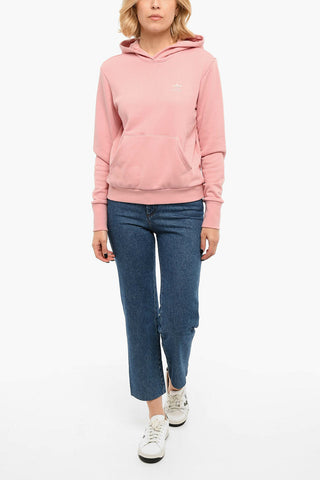 Embroidered Logo Brushed Cotton Hoodie