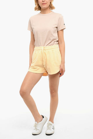 Brushed Cotton Shorts LILA PUNCH With Drawstrings