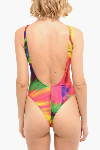 EMPORIO Printed Front Zip One-Piece Swimsuit