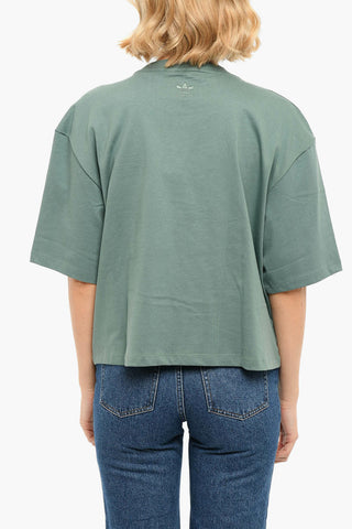 Embroidered Logo Crewneck Short Sleeved T-shirt