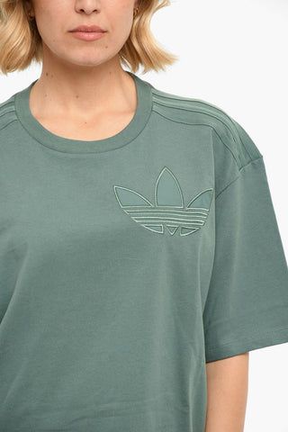 Embroidered Logo Crewneck Short Sleeved T-shirt