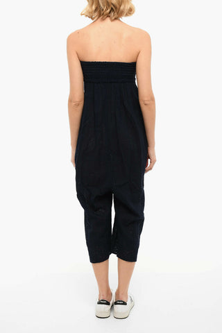 Macramé Jumpsuit With Ribbon Detail