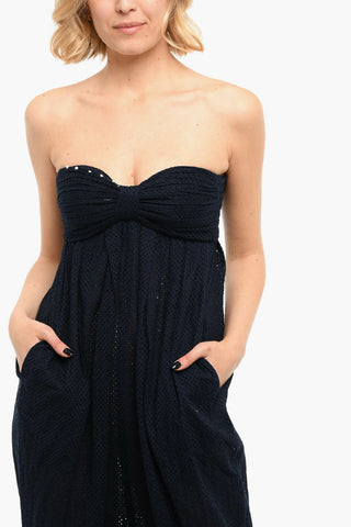 Macramé Jumpsuit With Ribbon Detail