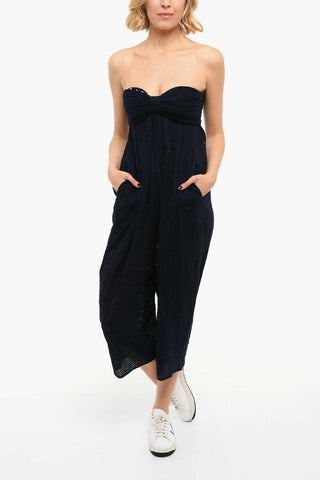 Macramé Jumpsuit With Ribbon Detail