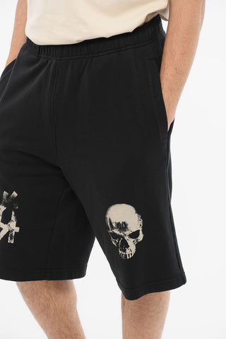 Shorts SKULL con Coulisse e Stampa Grafica
