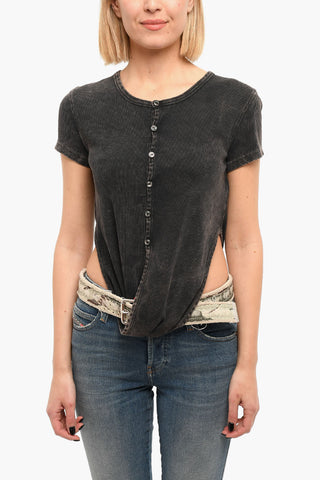 Asymmetrical T-HOLDY T-shirt with Belt