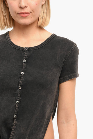 Asymmetrical T-HOLDY T-shirt with Belt
