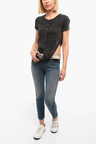 Asymmetrical T-HOLDY T-shirt with Belt