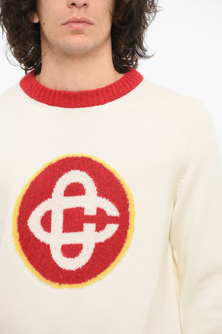 Cotton Sweater with Logo