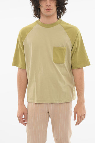 Two-toned T-shirt with Chest Pocket
