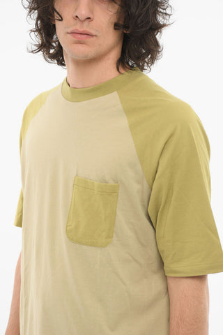 Two-toned T-shirt with Chest Pocket