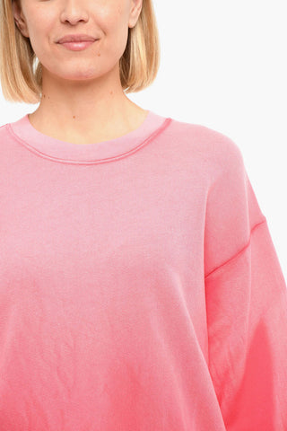 Drop Shoulder Sweatshirt with Gradient Effect