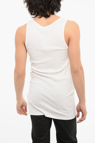 Cotton Tank Top with Beaded Detailing