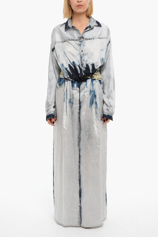 Denim-effect D-SUKI 2-piece Dress with Oversized Skirt